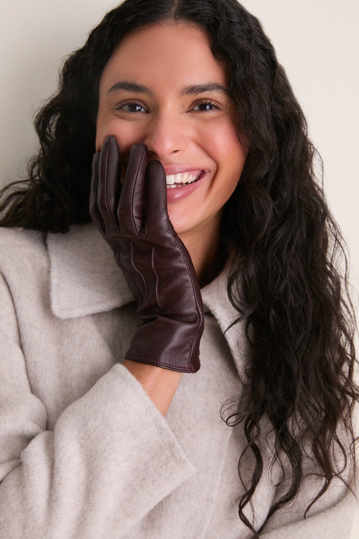 Windsor Wine Short Leather Gloves