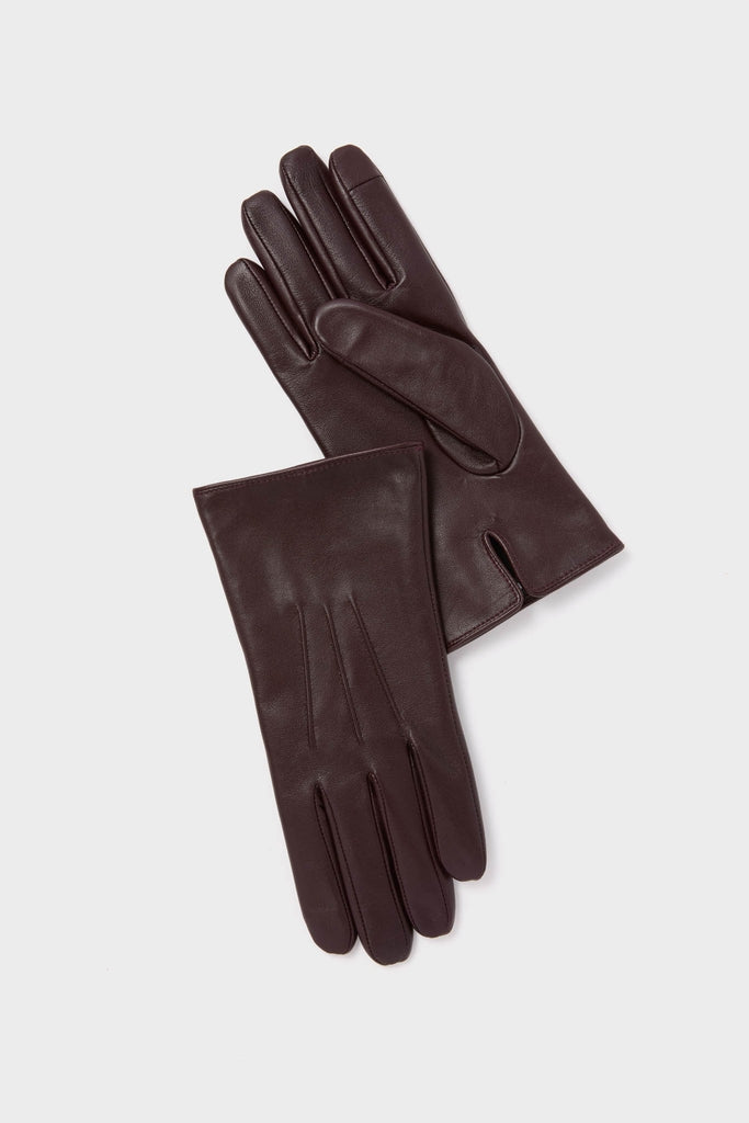 Windsor Wine Short Leather Gloves