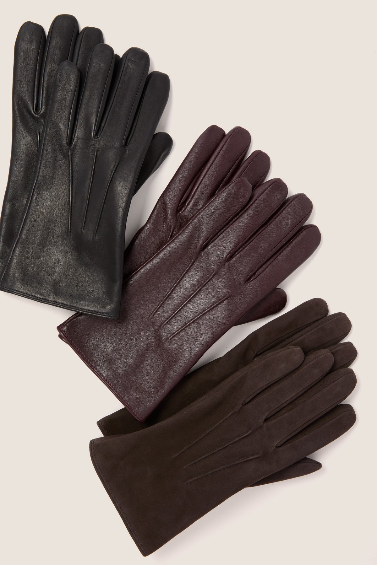 Windsor Wine Short Leather Gloves
