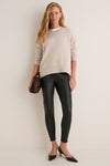 Black Leather Kenzie Leggings