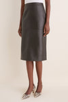 Demitasse Leather Elene Midi Skirt