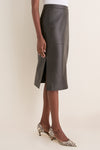 Demitasse Leather Elene Midi Skirt