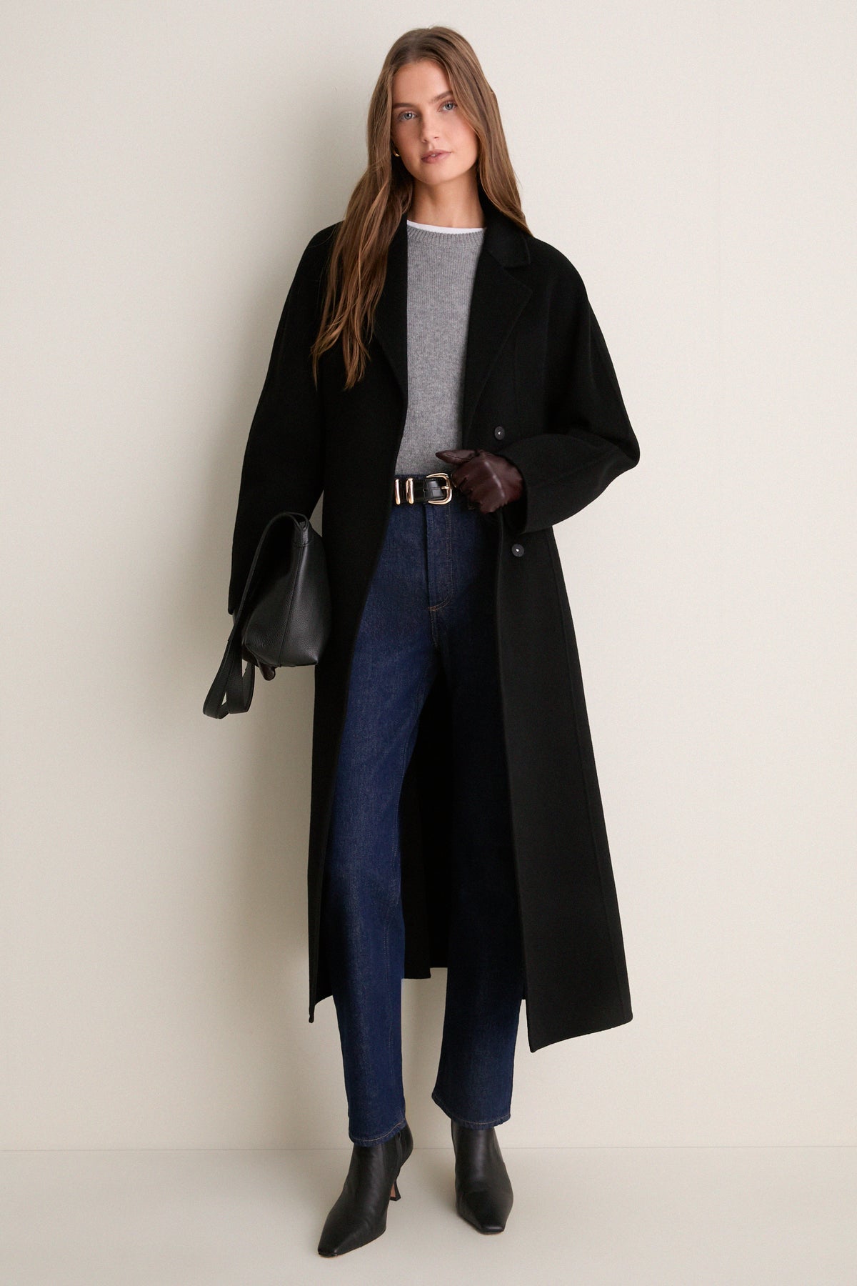 Windsor Wine Long Leather Gloves