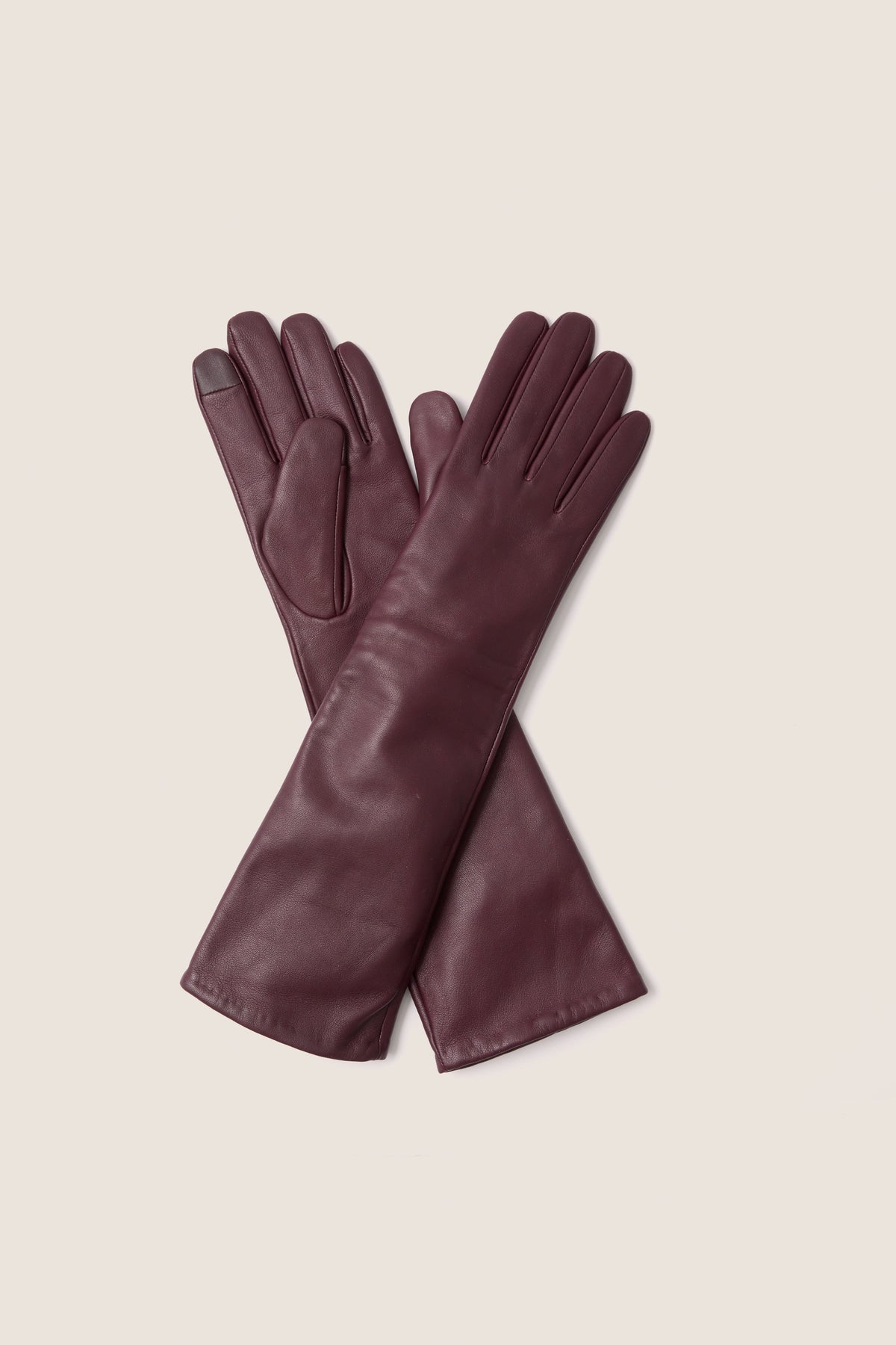 Windsor Wine Long Leather Gloves