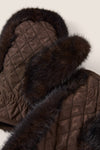 Brown Fur Mittens