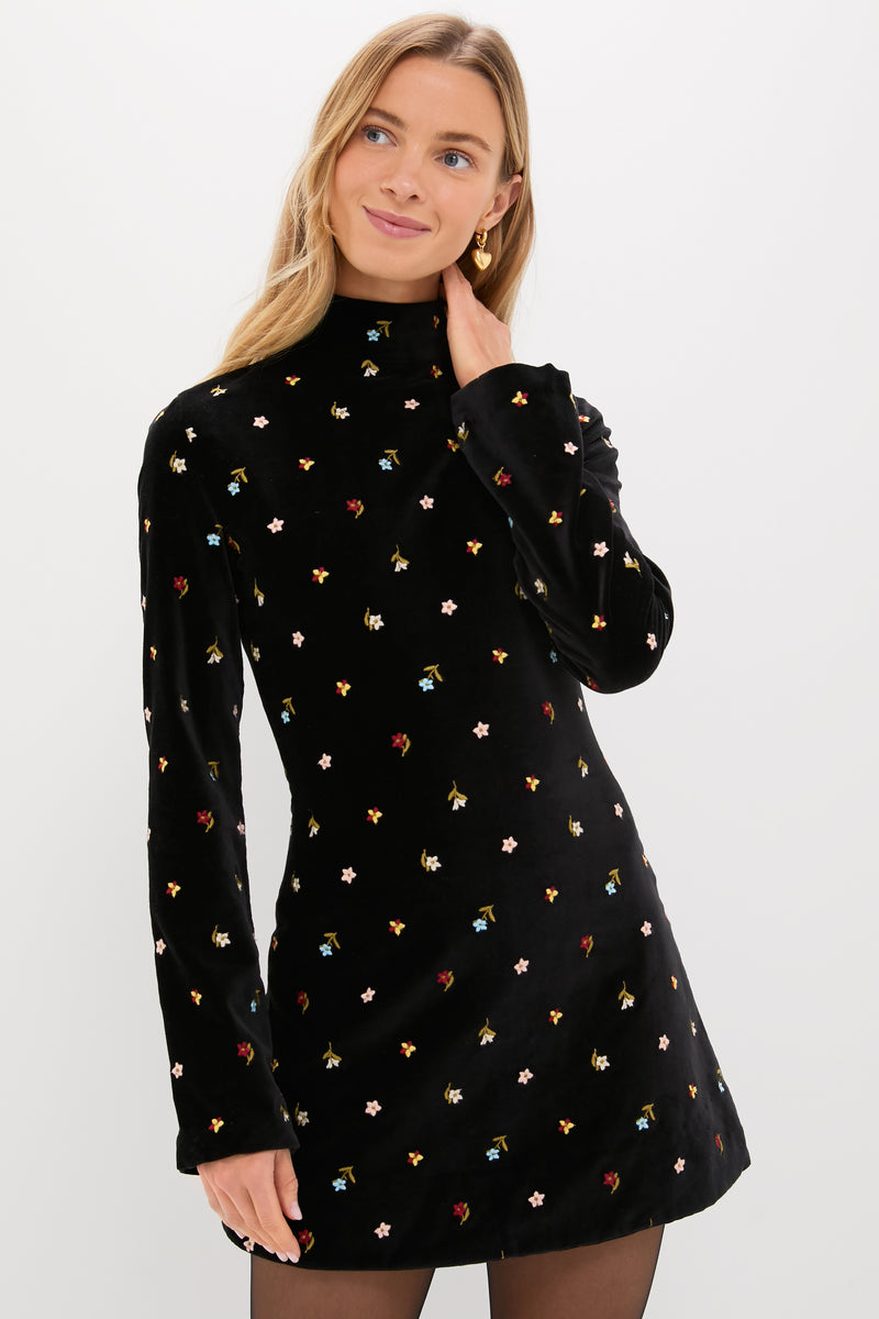 Black Onyx Romy Bouquet Dress