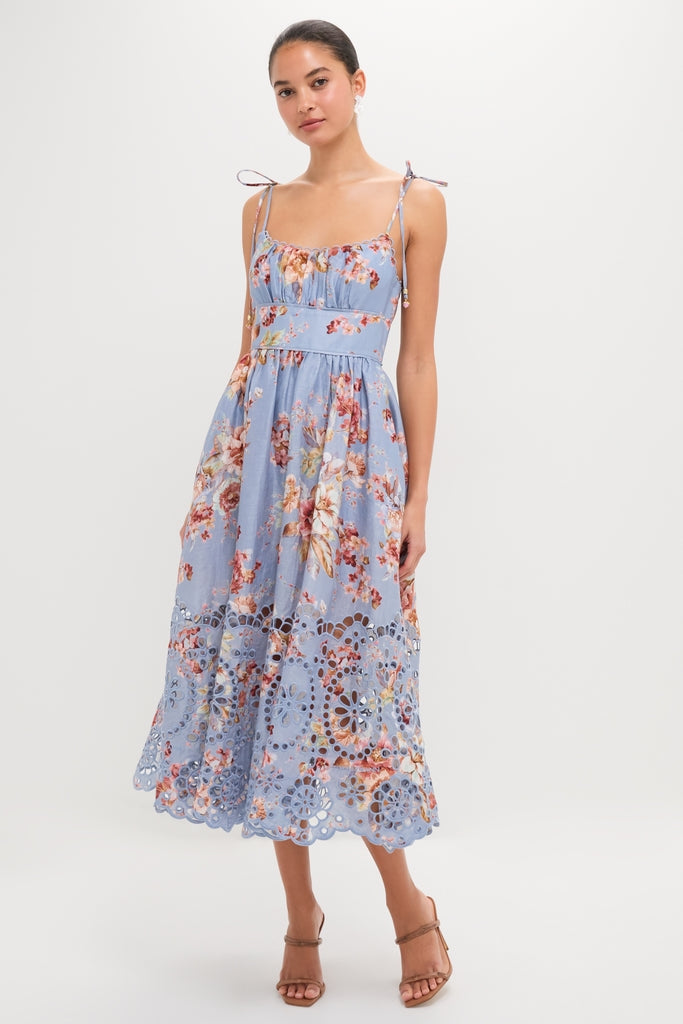 Chambray Floral Awaken Picnic Dress