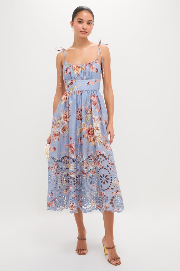 Chambray Floral Awaken Picnic Dress
