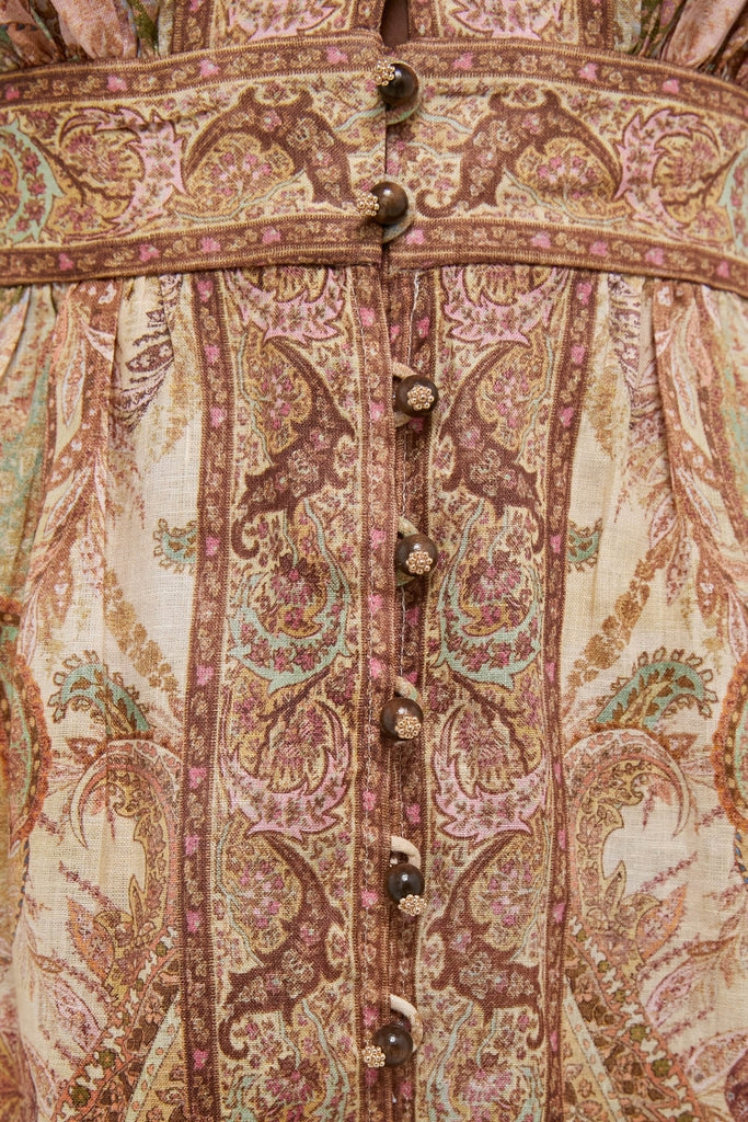 Tapestry Multi Wanderlust Plunge Midi Dress