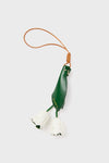 Evergreen and Cream La Fleur Fob