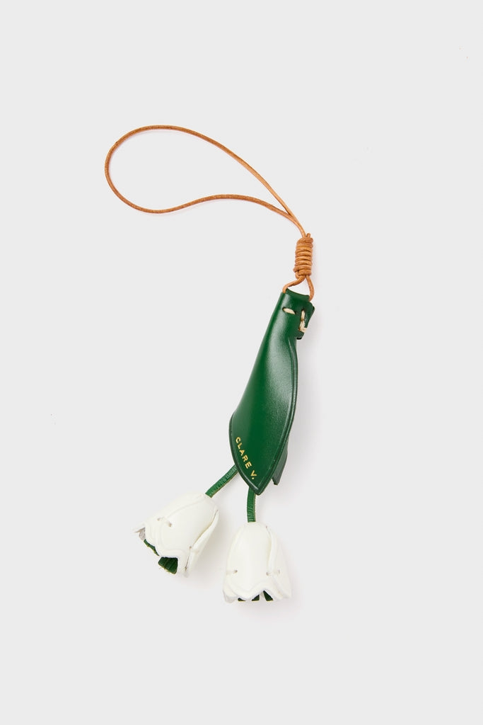 Evergreen and Cream La Fleur Fob