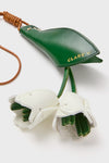 Evergreen and Cream La Fleur Fob