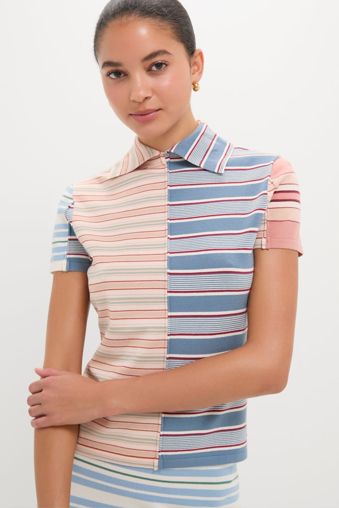 Multicolor Stripe Polo