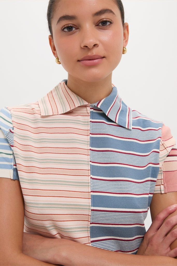 Multicolor Stripe Polo