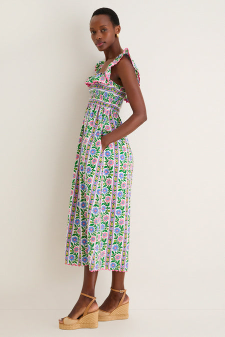 Folk Border Carrie Dress