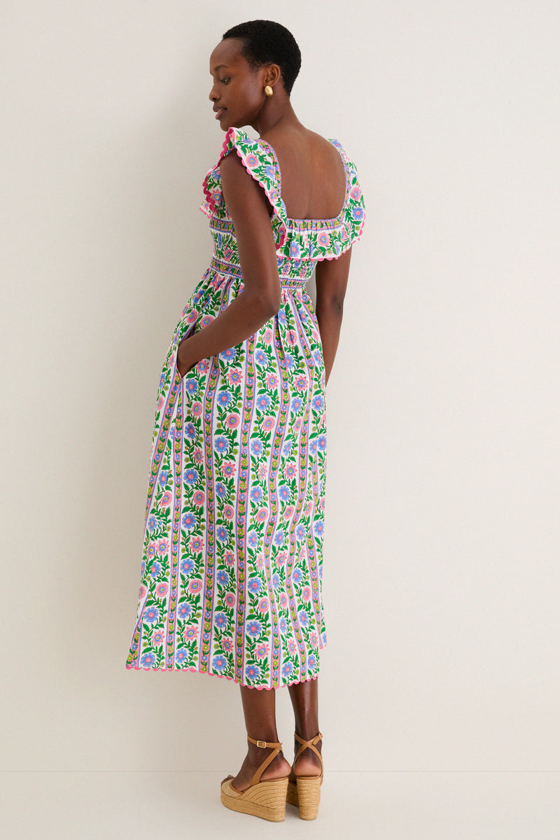 Folk Border Carrie Dress
