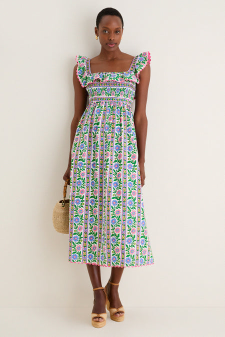 Folk Border Carrie Dress