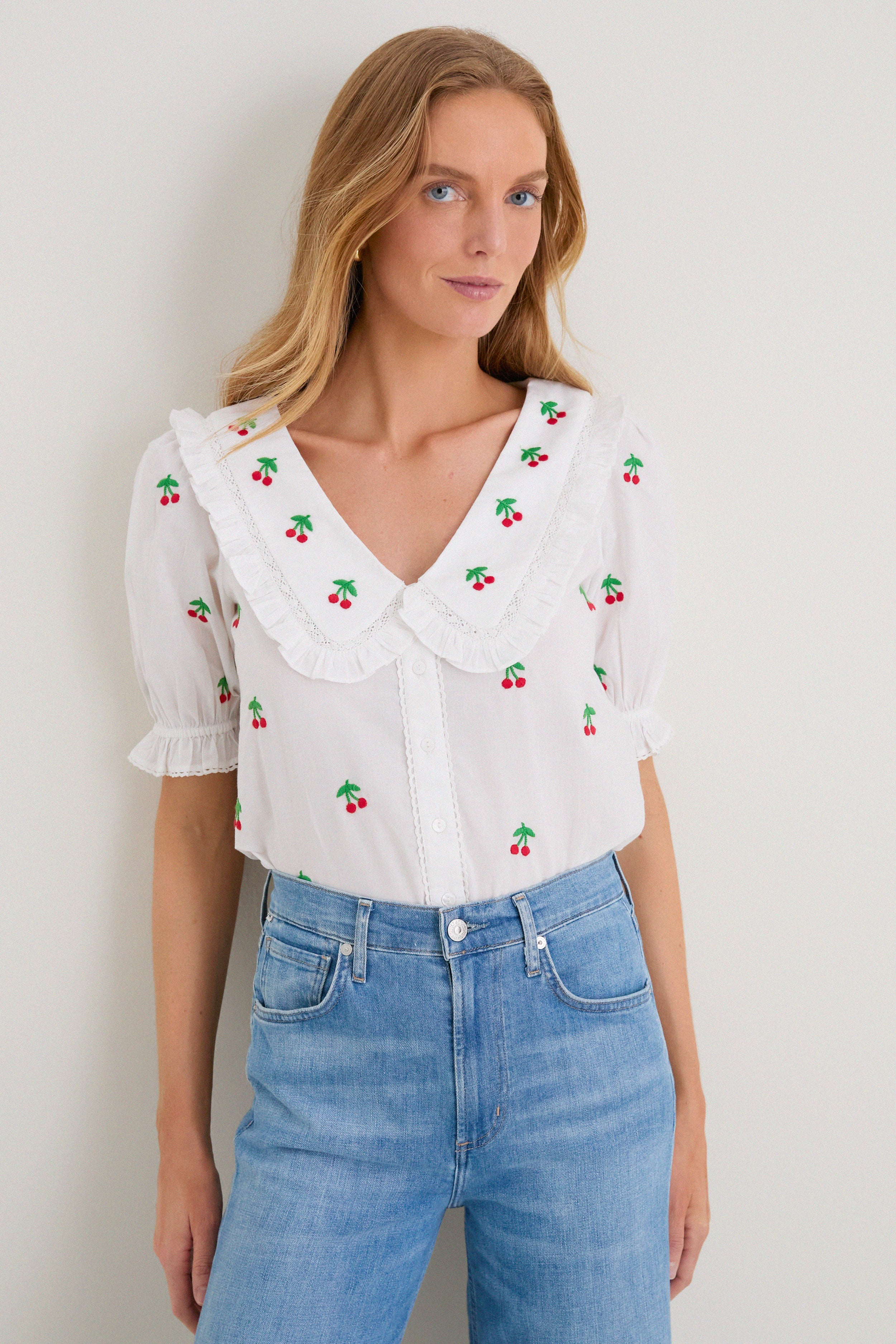 Cherrylicious Ava Blouse | Pink City Prints
