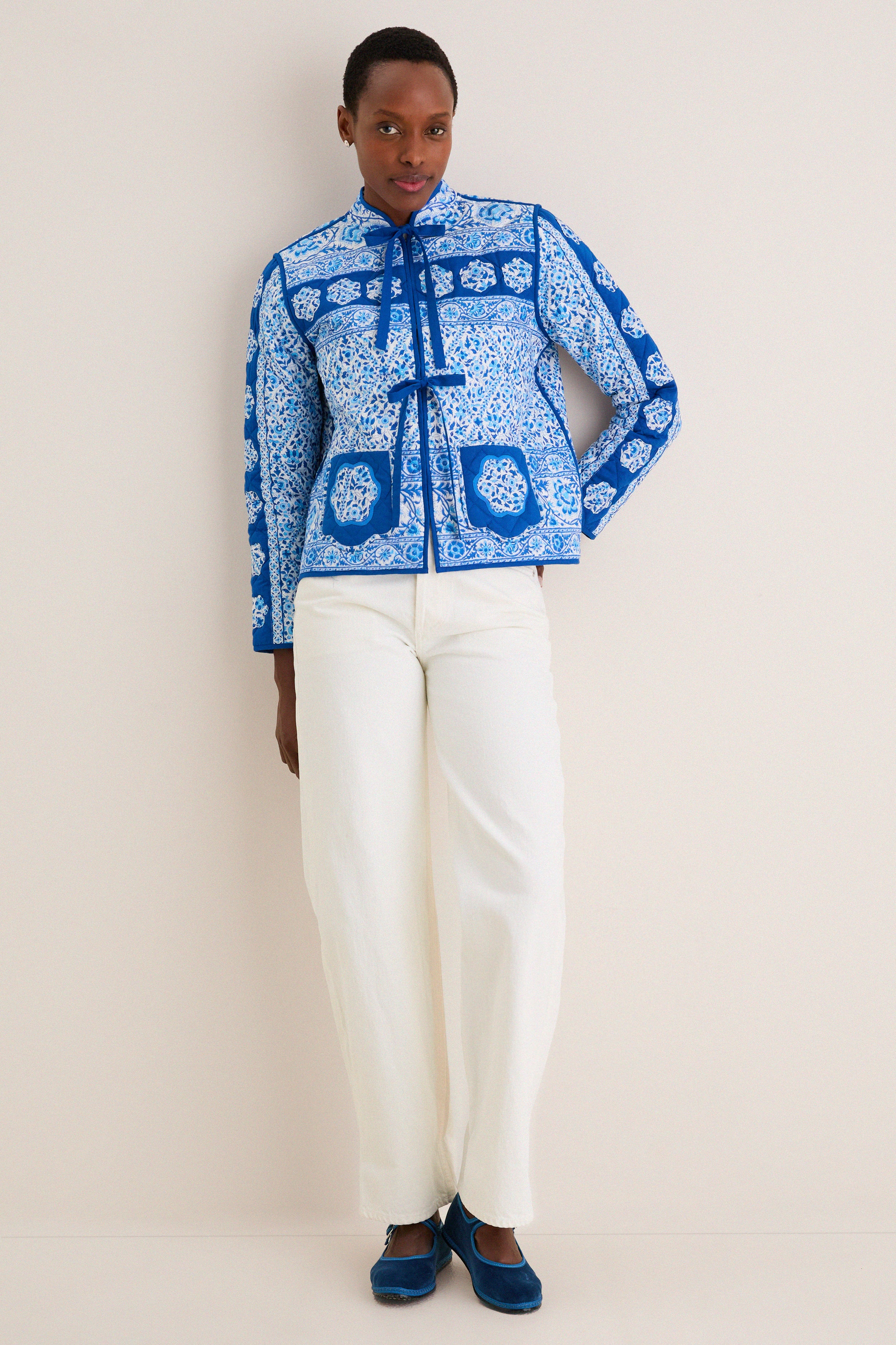 Azure Penny Jacket | Pink City Prints