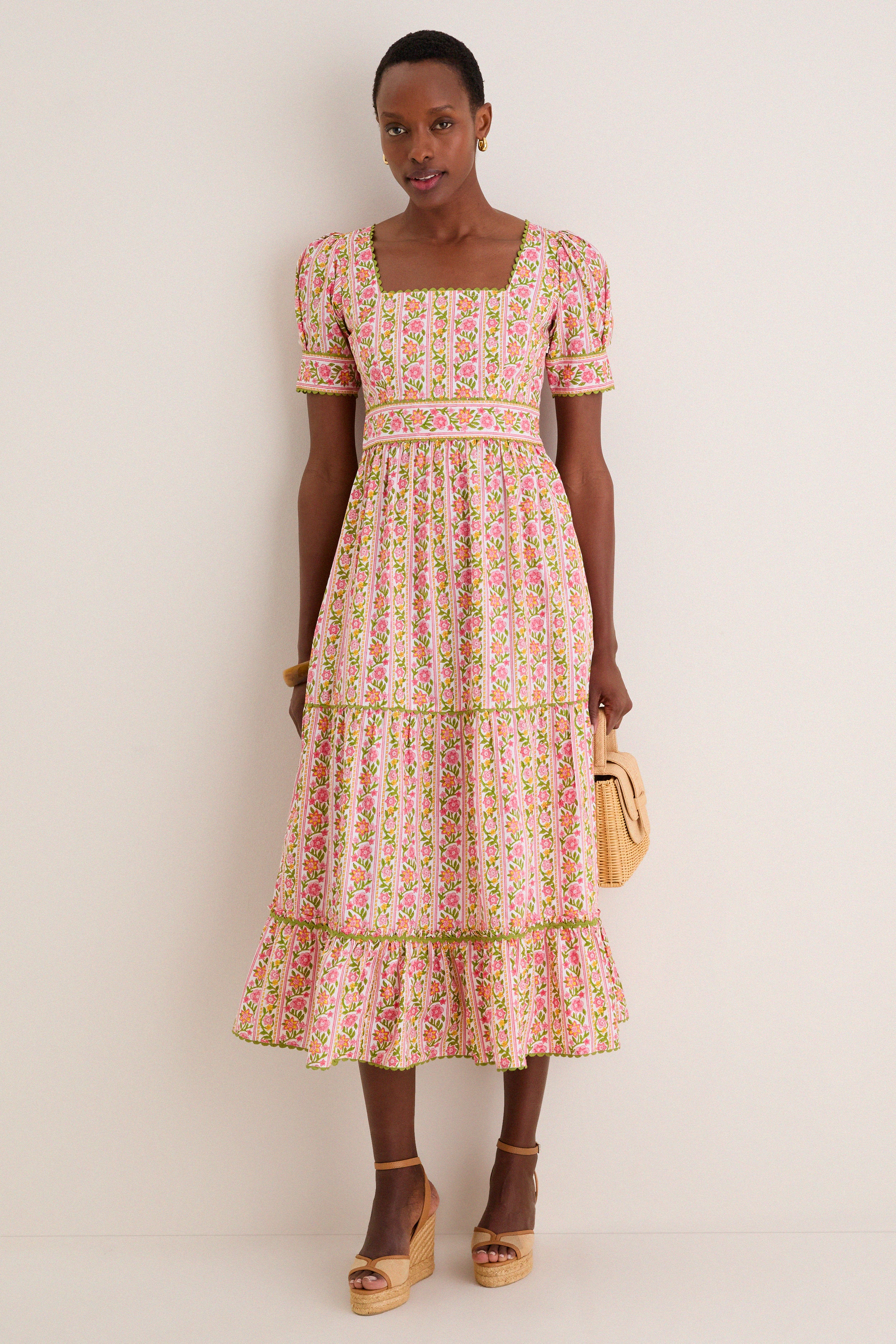 Moghul Border Evelyn Dress | Pink City Prints