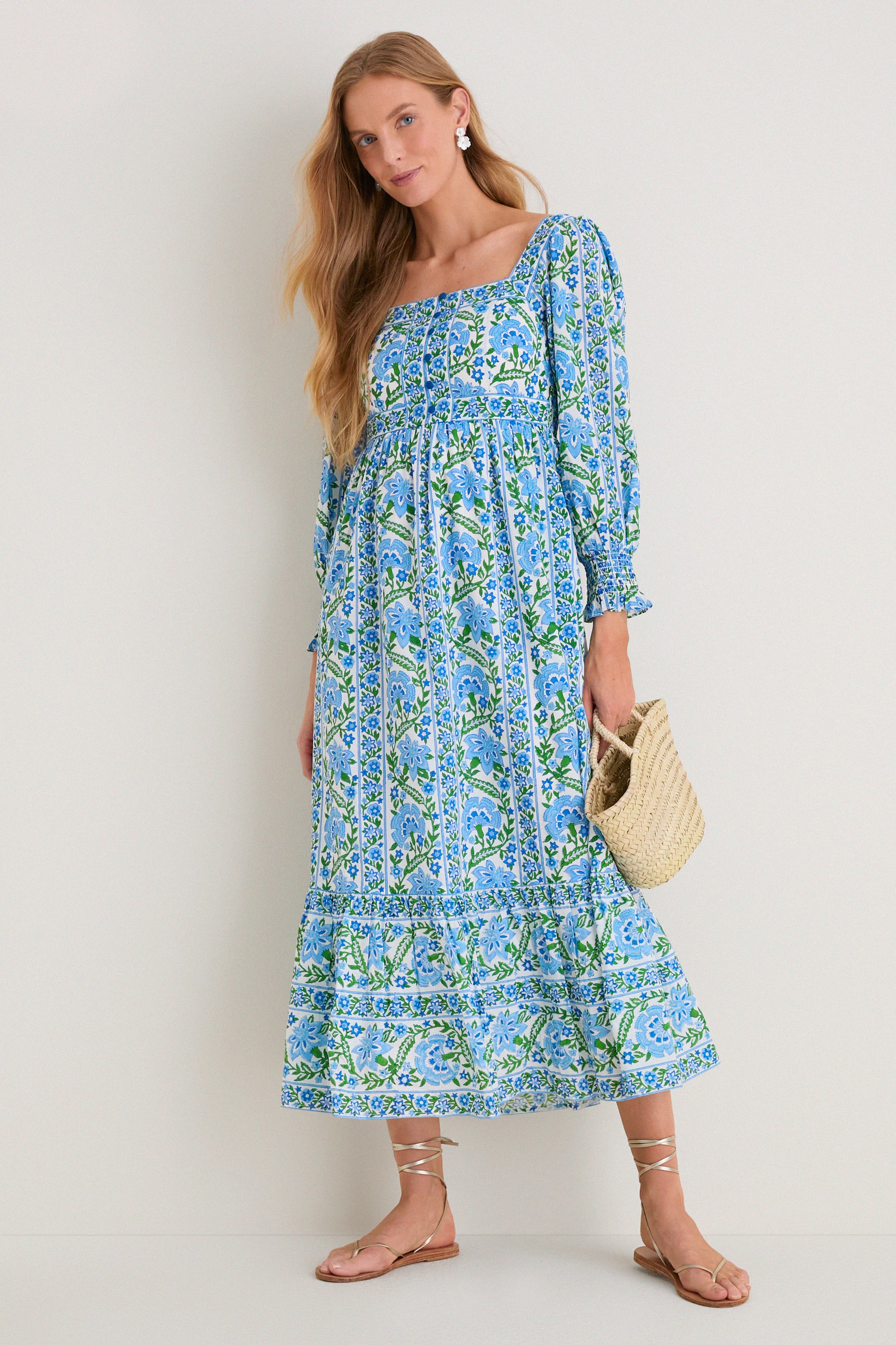 Sapphire Border Lucia Dress