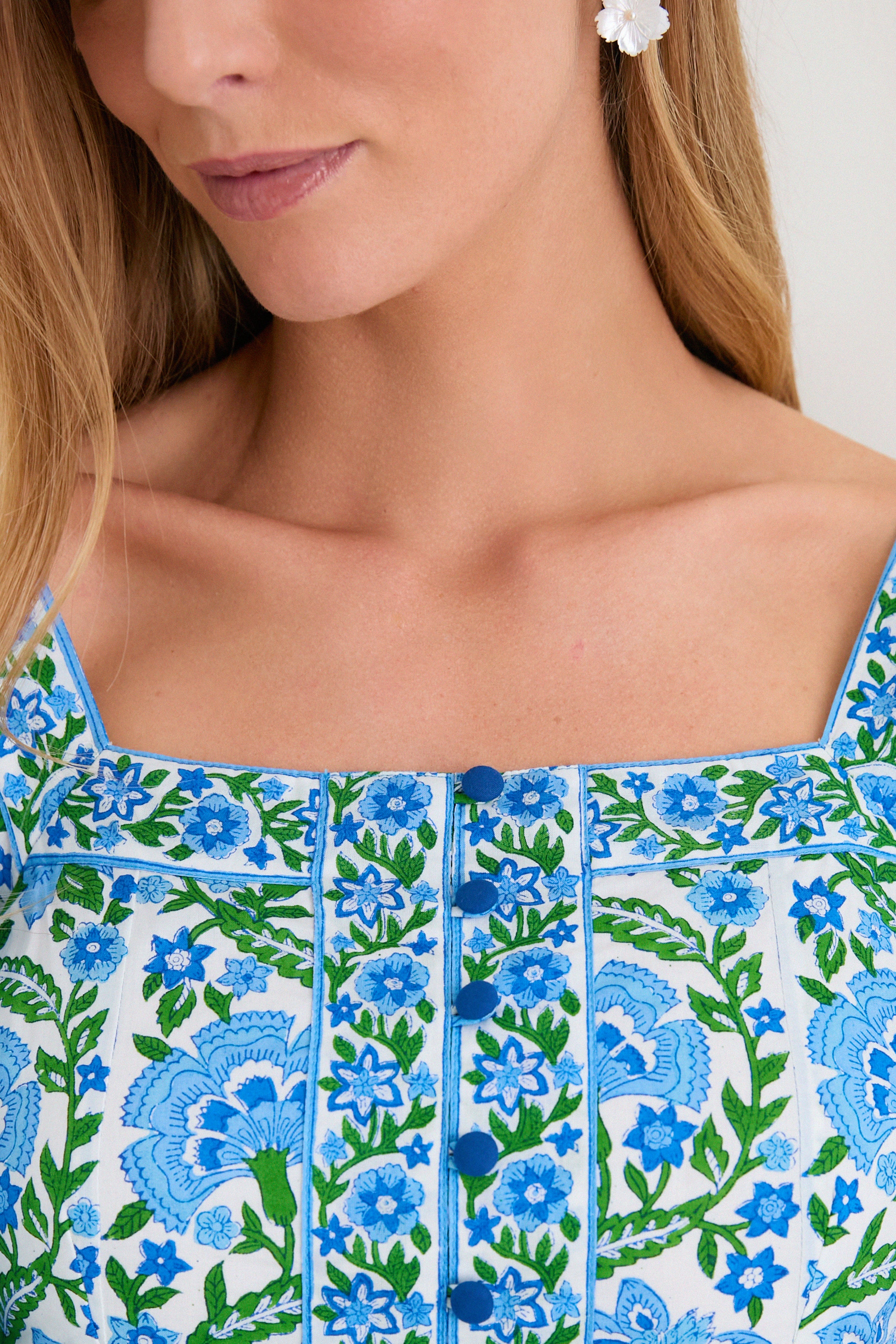 Sapphire Border Lucia Dress