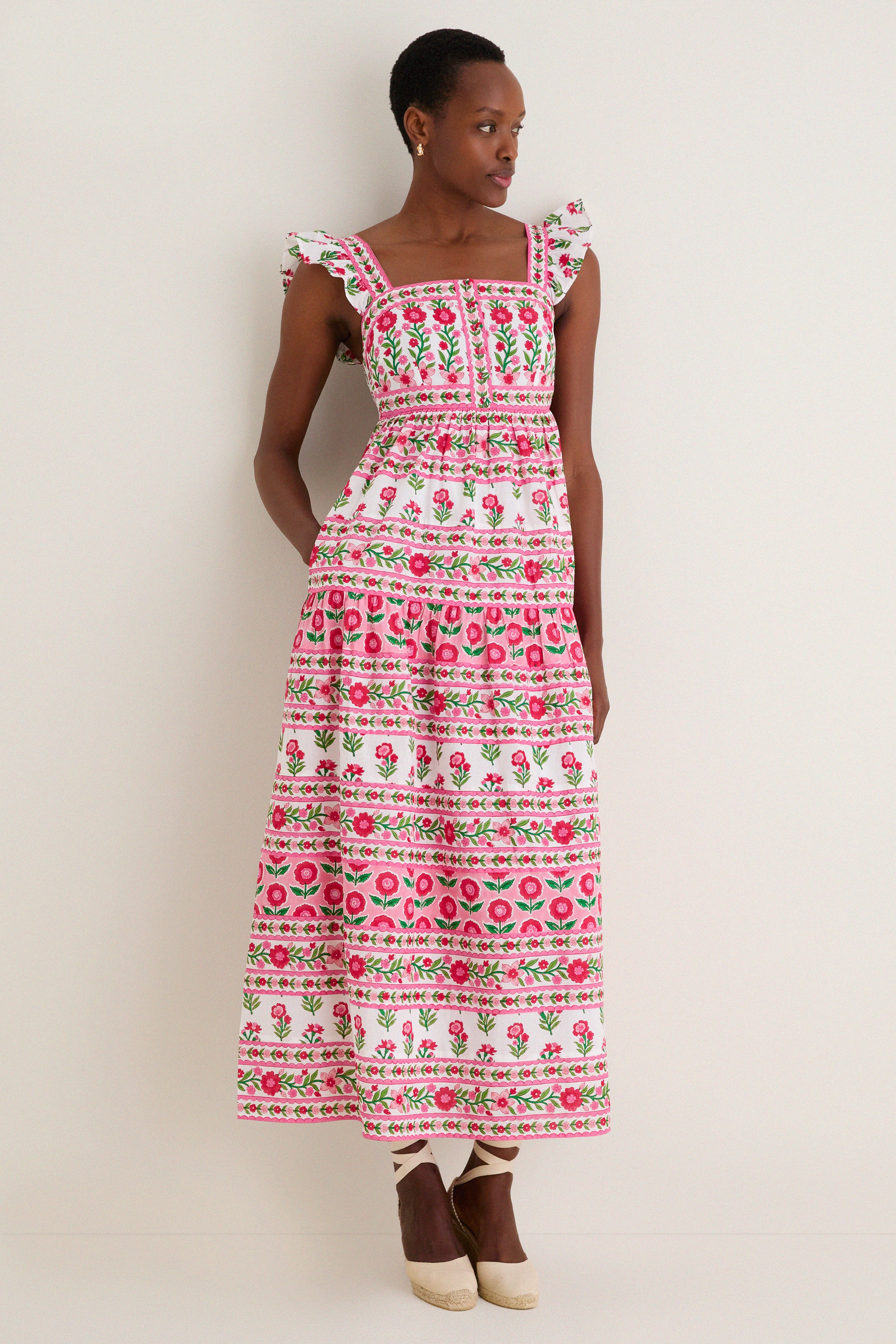 Rose Folk Lucia Dress | Pink City Prints