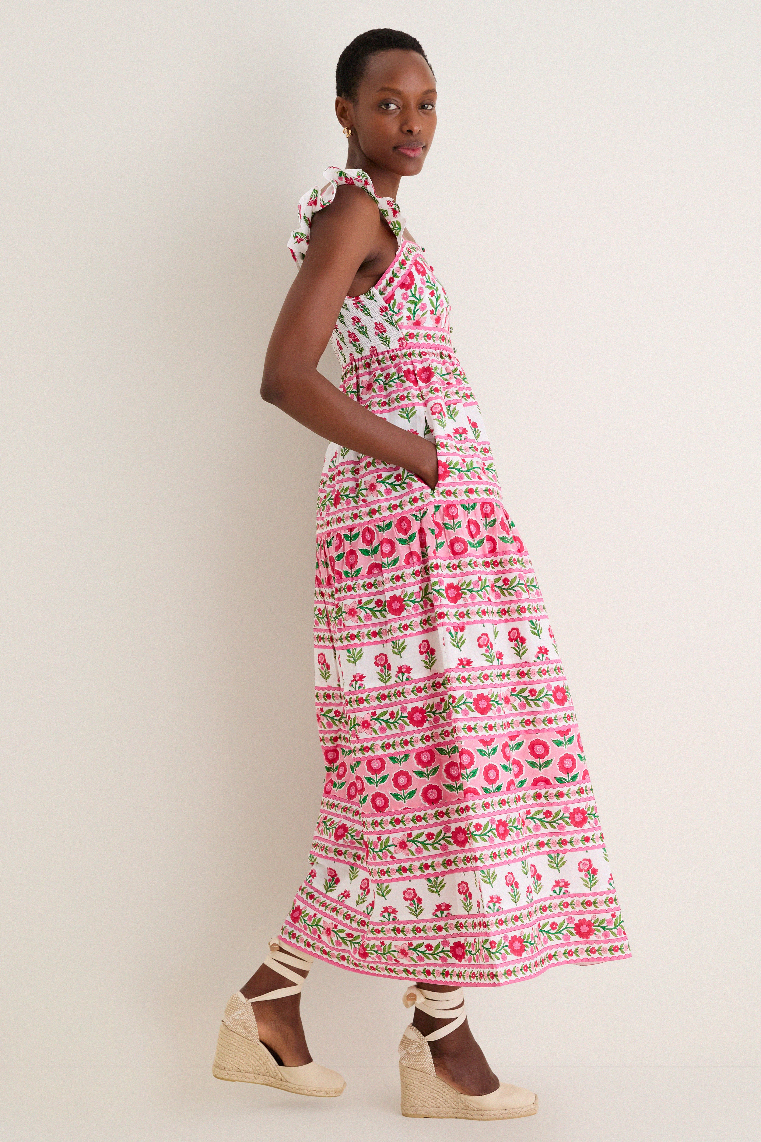 Rose Folk Lucia Dress | Pink City Prints