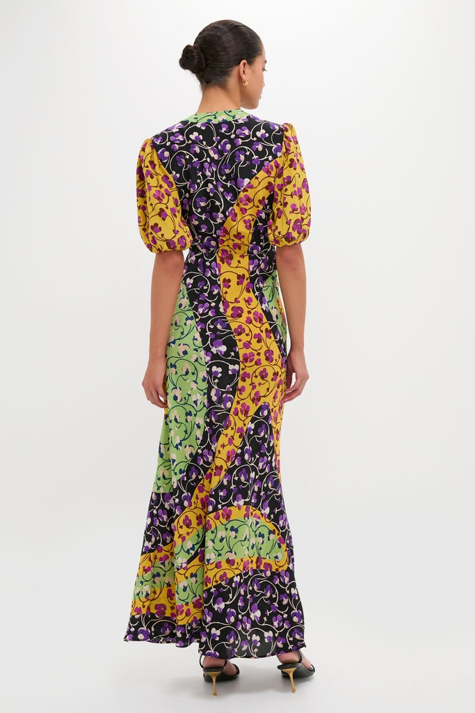 Honeysuckle Tricolor Placee Marlene Dress