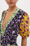 Honeysuckle Tricolor Placee Marlene Dress