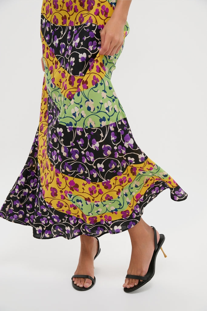 Honeysuckle Tricolor Placee Marlene Dress