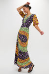 Honeysuckle Tricolor Placee Marlene Dress