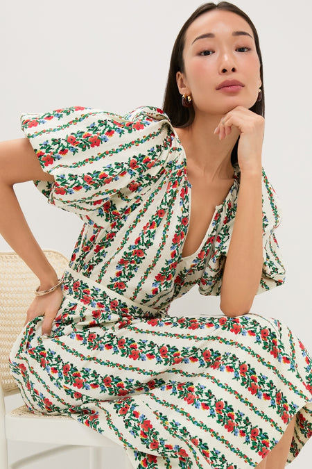 Tapestry Floral Fairground Dress