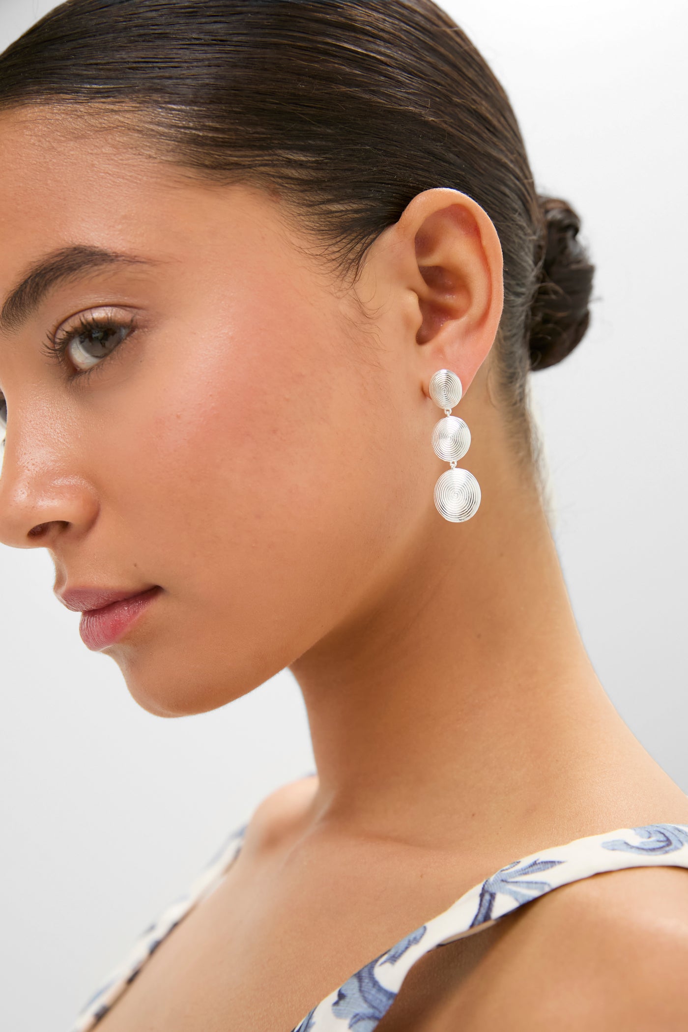 Silver Ruby Earrings