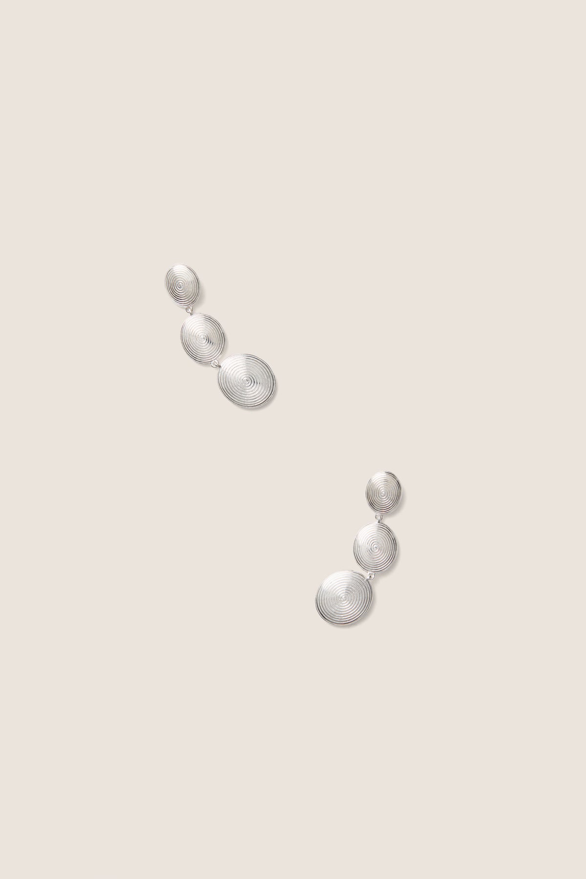 Silver Ruby Earrings