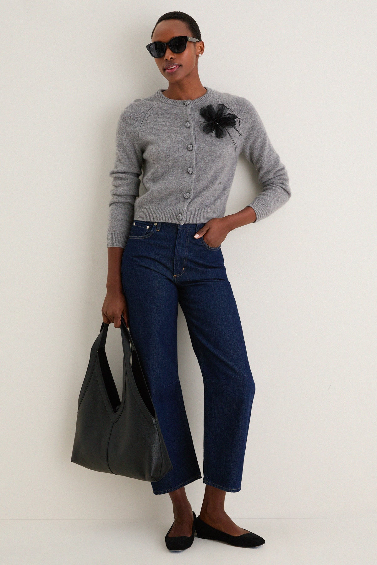Black Soft M Tote
