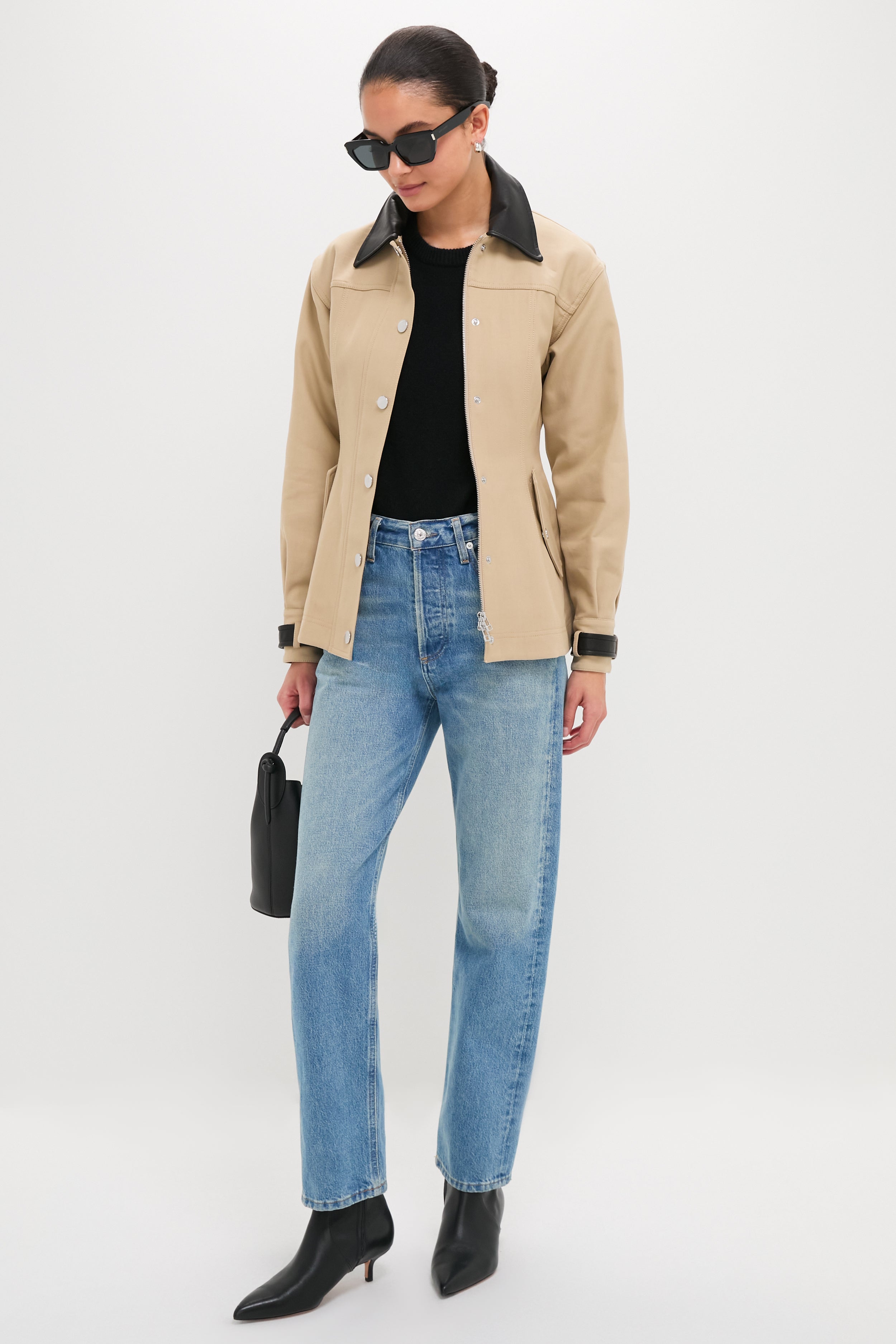 Black Mini Fortuna Bucket | Mansur Gavriel