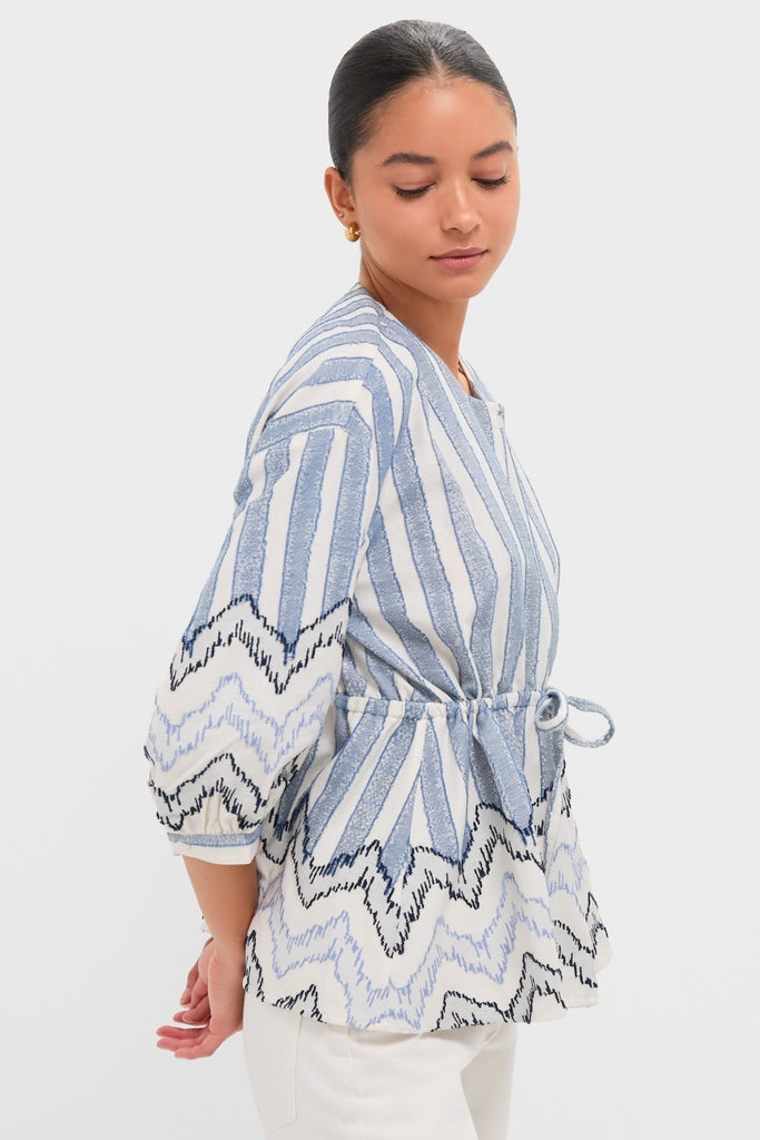 Harbour Stripe Jacquard Renford Top