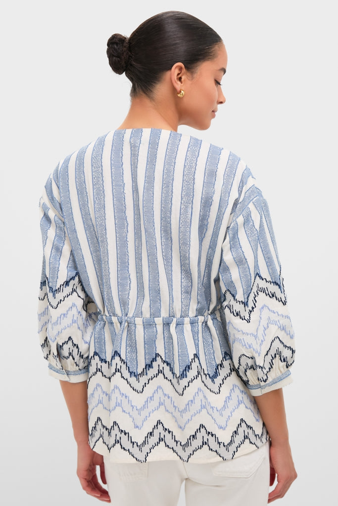 Harbour Stripe Jacquard Renford Top