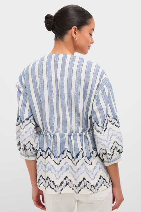 Harbour Stripe Jacquard Renford Top