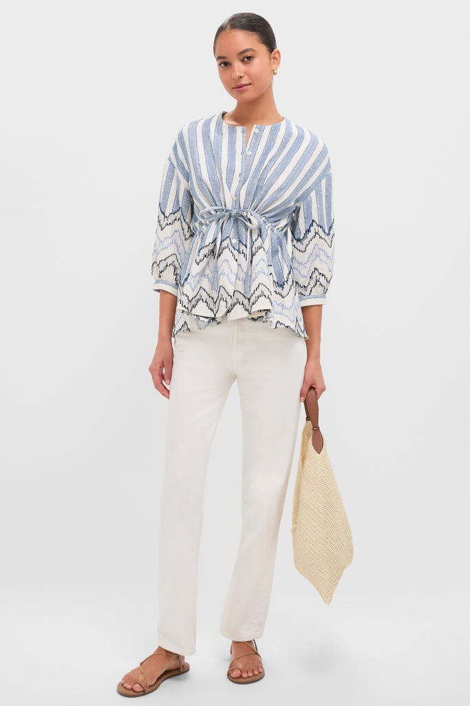 Harbour Stripe Jacquard Renford Top