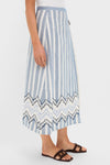 Harbour Stripe Jacquard Maya Wrap Skirt