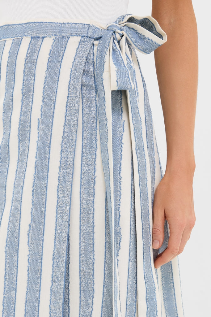Harbour Stripe Jacquard Maya Wrap Skirt