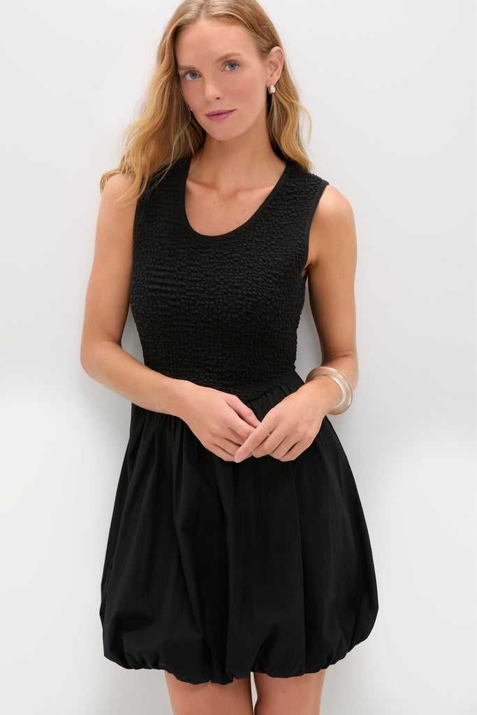 Black Smocked Marisa Dress