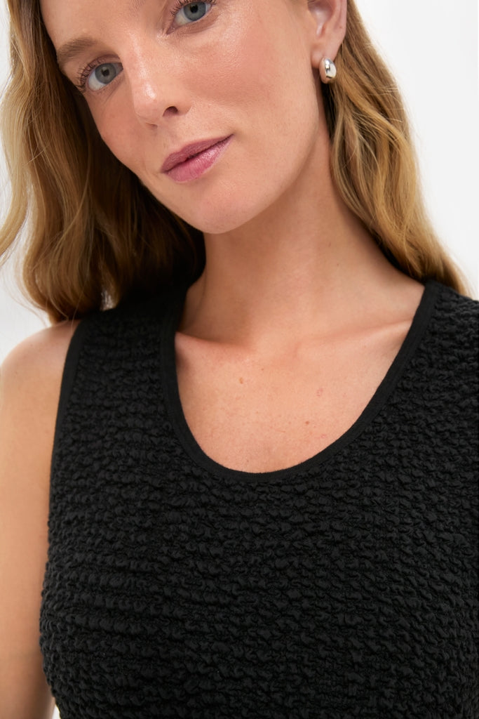 Black Smocked Marisa Dress