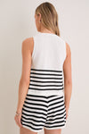Black Stripe Marika Knit Tank