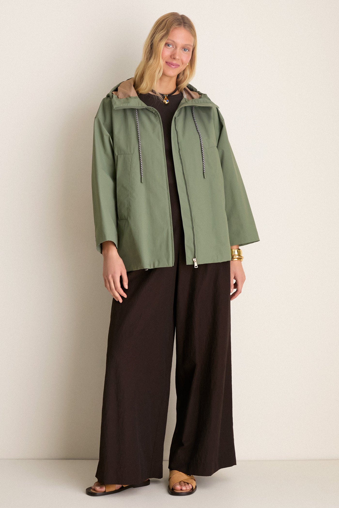 Olive Green Bella Raincoat