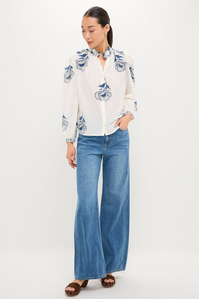 Off-White Annabel Indigo Poppy Shirt