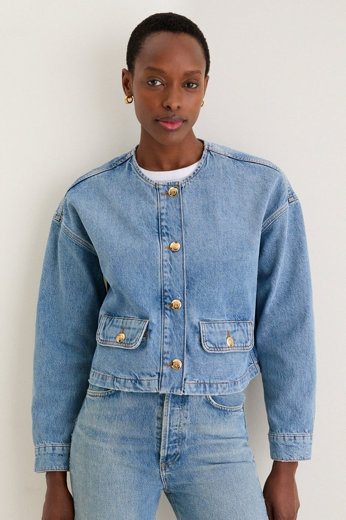 Caspian Blue Blanche Jacket | Anine Bing
