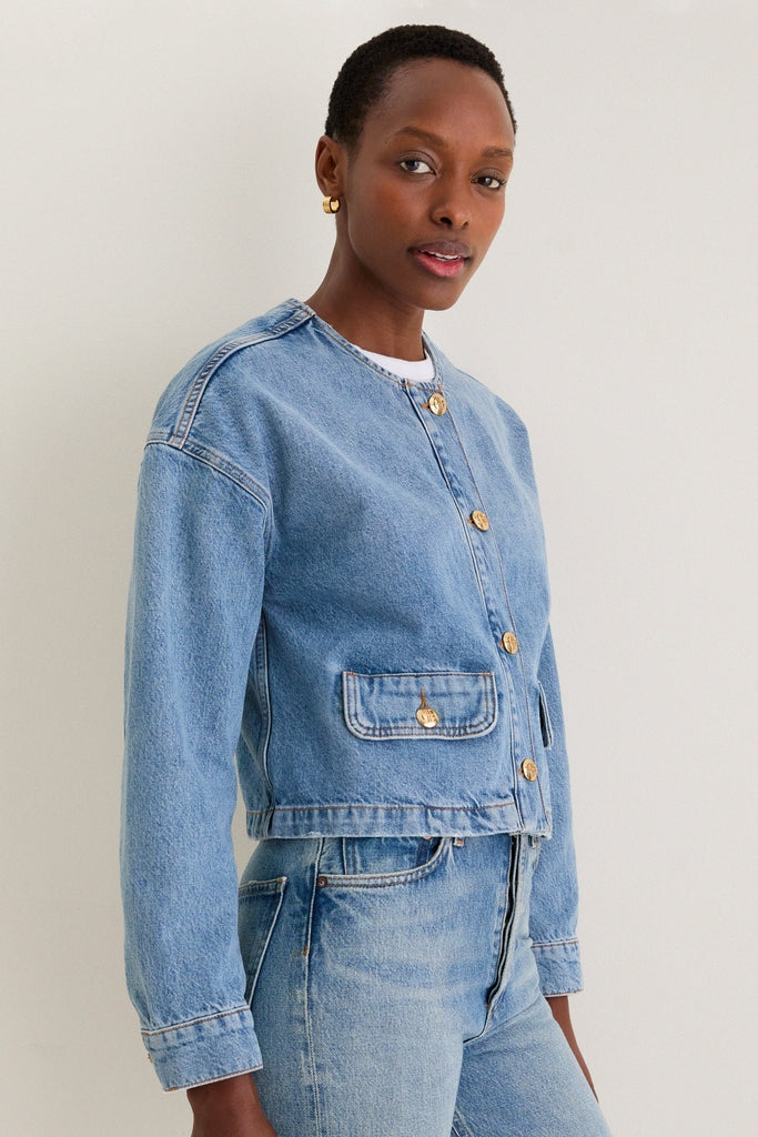 Caspian Blue Blanche Jacket